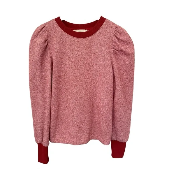 LOFT Red and White Patterned Sweater - Picture 4 of 16